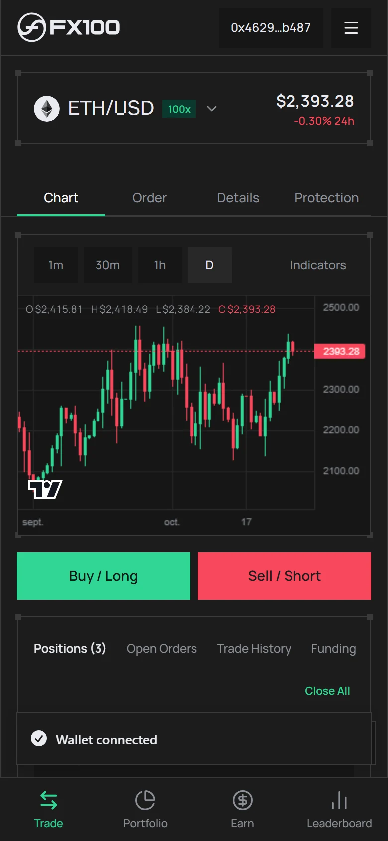FX100, Clickable prototype, 1