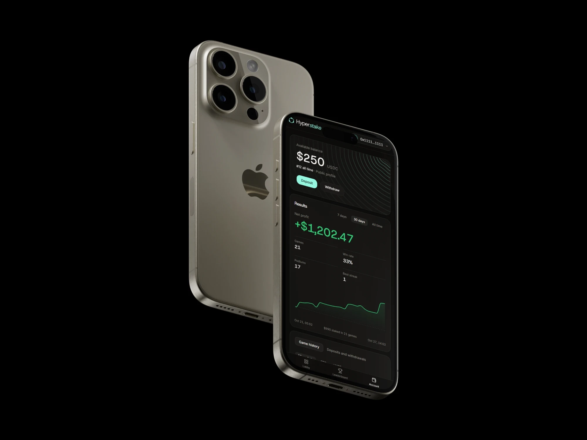 Hyperstake, Mobile app, 1