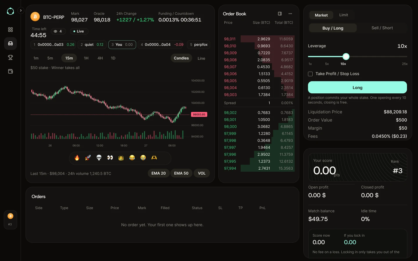 Hyperstake, App screens, 7