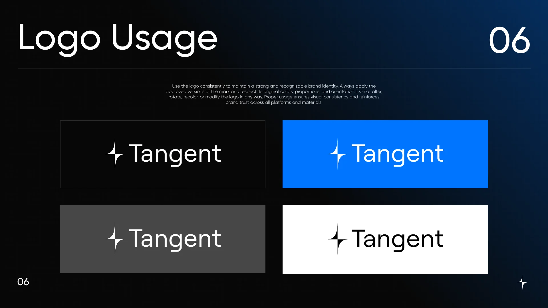 Tangent, Guidelines deck, 8